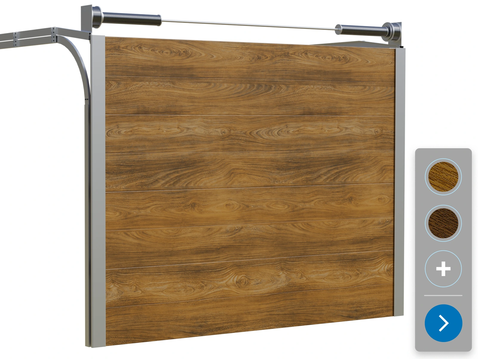 ETILA SILENT szekcionált garázskapu | csíkos panel | fa utánzat