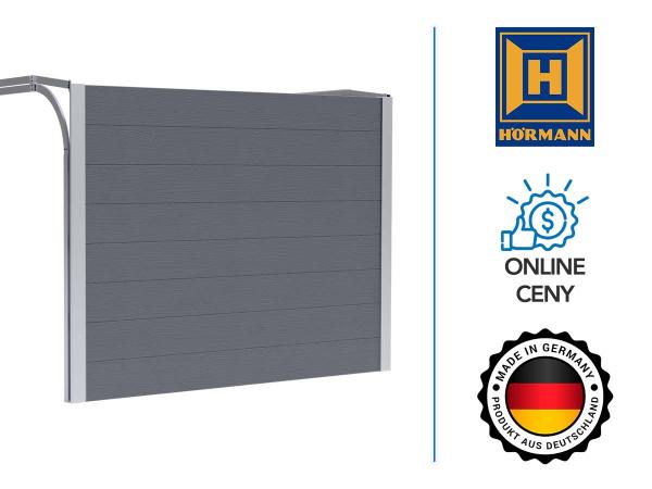 HÖRMANN RenoMatic garázskapu | M préselt minta | szürke alumínium WG - RAL 9007