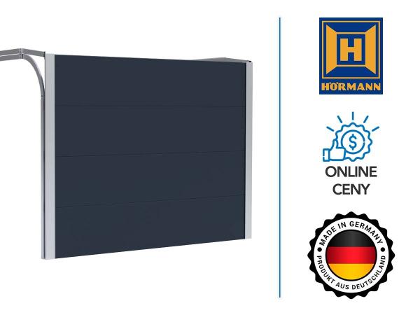 HÖRMANN RenoMatic garázskapu | L préselt minta | antracit matt - RAL 7016DM