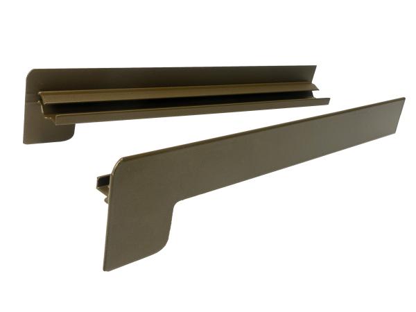 Hliníkové krytky pre vonkajšie parapety | po omietke | Bronz (RAL 6003)