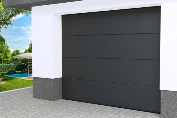 ETILA SILENT szekcionált garázskapu | sima panel | RENOLIT 1
