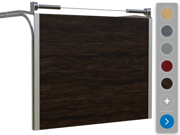 ETILA SILENT szekcionált garázskapu | sima panel | RENOLIT