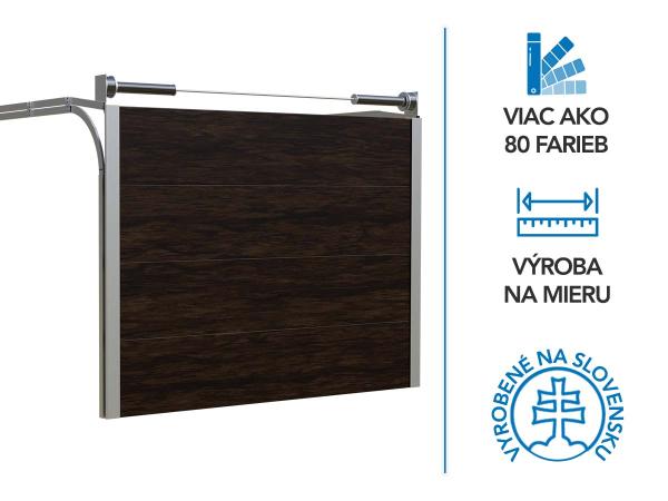 ETILA SILENT szekcionált garázskapu | sima panel | RENOLIT