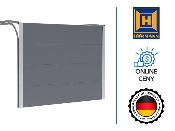 HÖRMANN RenoMatic garázskapu | L préselt minta | matt szürke alumínium - RAL 9007DM