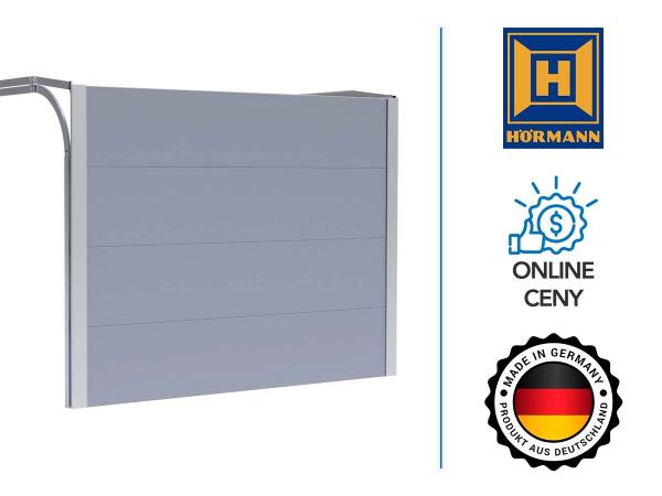 HÖRMANN RenoMatic garázskapu | L préselt minta | ezüst matt - RAL 9006DM