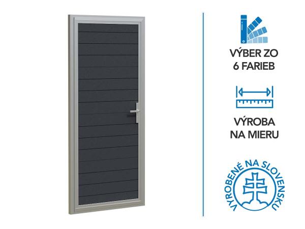 Mellékbejárati ajtó ETILA G-DOOR | csíkozott panel | hagyományos színek