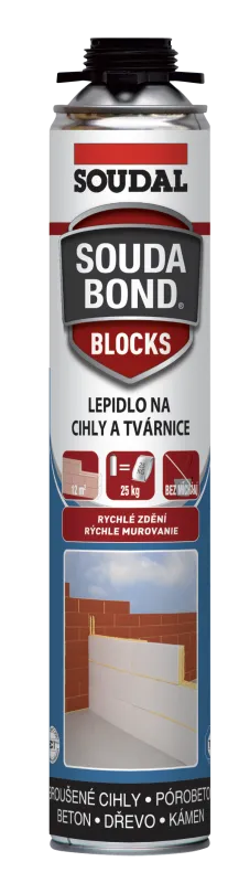 Soudal Soudabond BLOCKS - PU ragasztóhab téglákhoz és falazóblokkokhoz