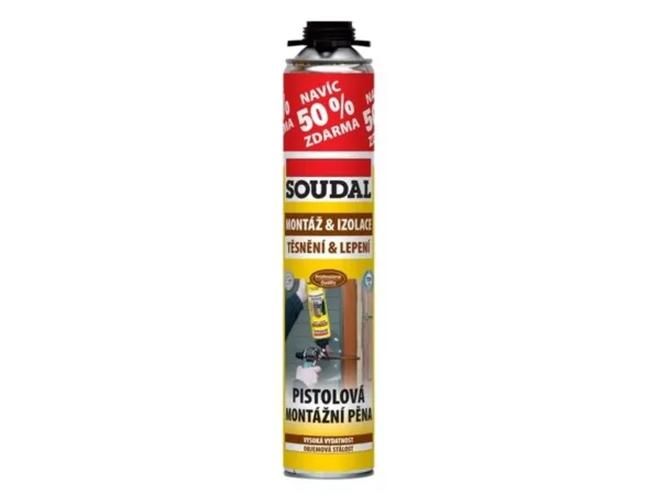 12x Soudal pisztolyos alacsonytágulású szerelőhab 750ml