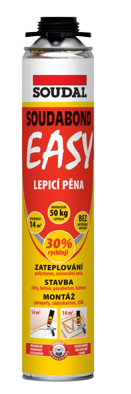12x Soudal Soudabond EASY pisztolyos - Ragasztó PU hab 750ml