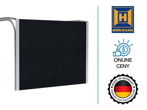 HÖRMANN RenoMatic garázskapu | M préselt minta | fekete WG - RAL 9005